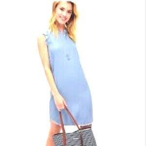 Splendid cap sleeve light blue shirt dress - super soft! - Small